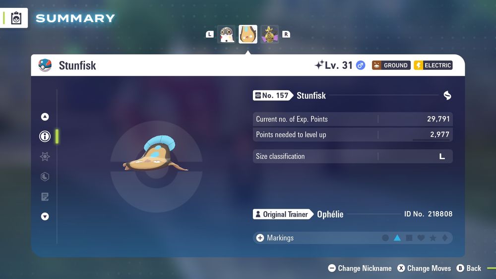 A shiny Stunfisk