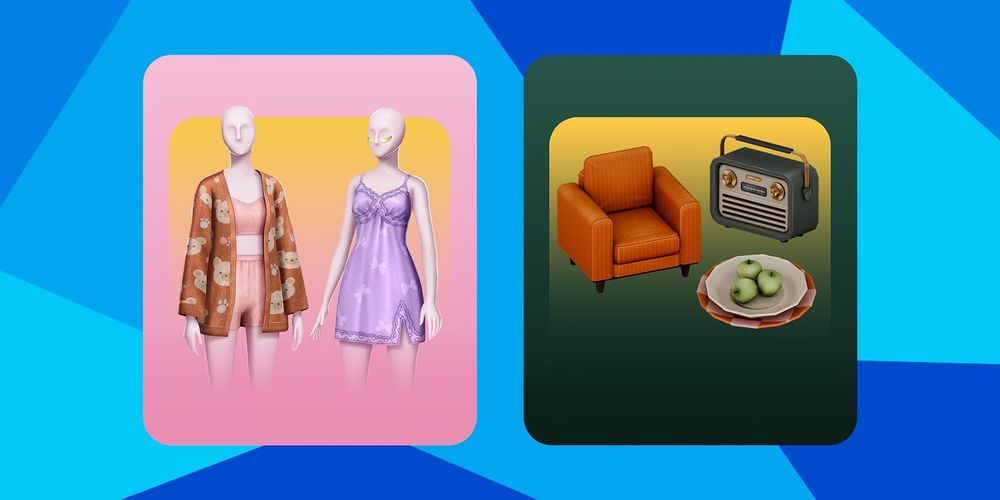 photos of the The Sims 4 Cozy Kitsch AND Sweet Slumber Party kits