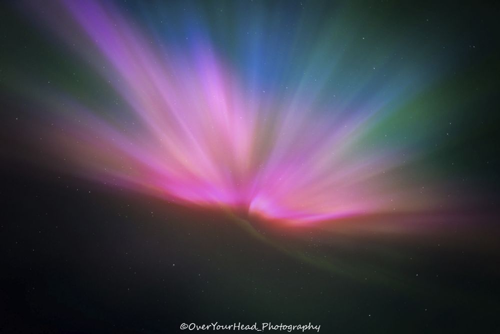 The great Northern Lights display of May 11, 2024, looking overhead!