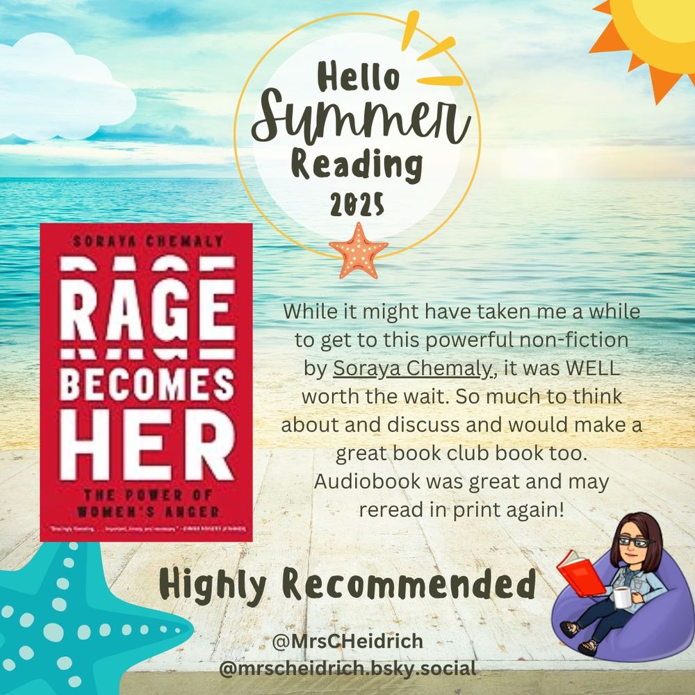 Highly recommended review of the book Rage Becomes Her by Soraya Chemaly.