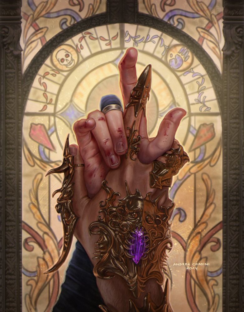 Illustration of a durge hand being held by Gortash