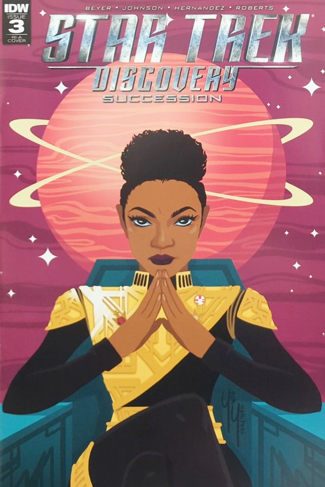 Front cover of IDW's June 2018 Star Trek: Discovery: Succession #3 RI CVR.