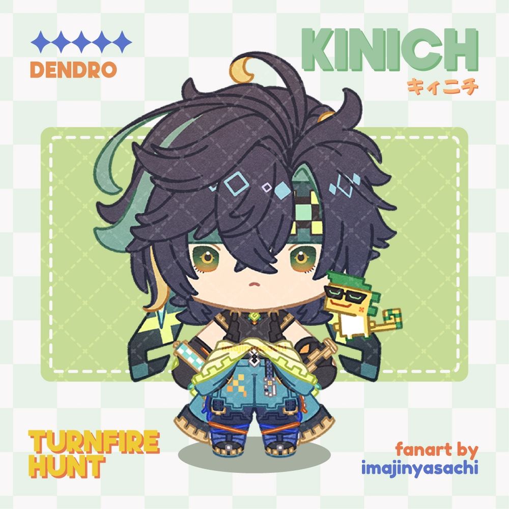 Kinich & Ajaw chibi fan art by imajinyasachi