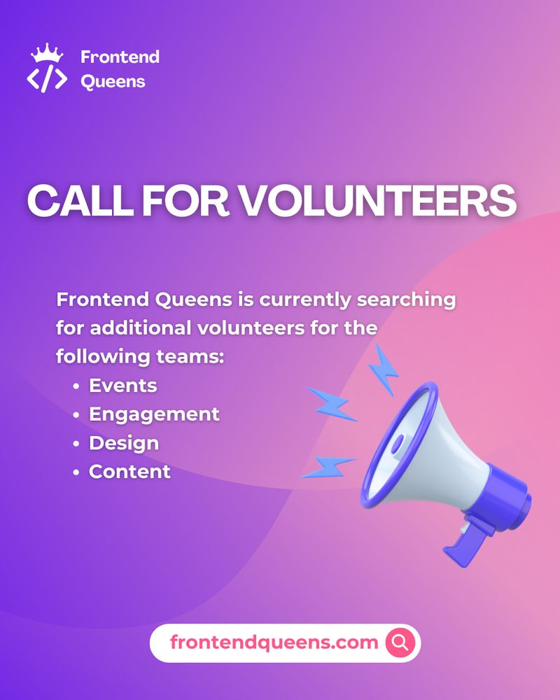 Call for volunteers