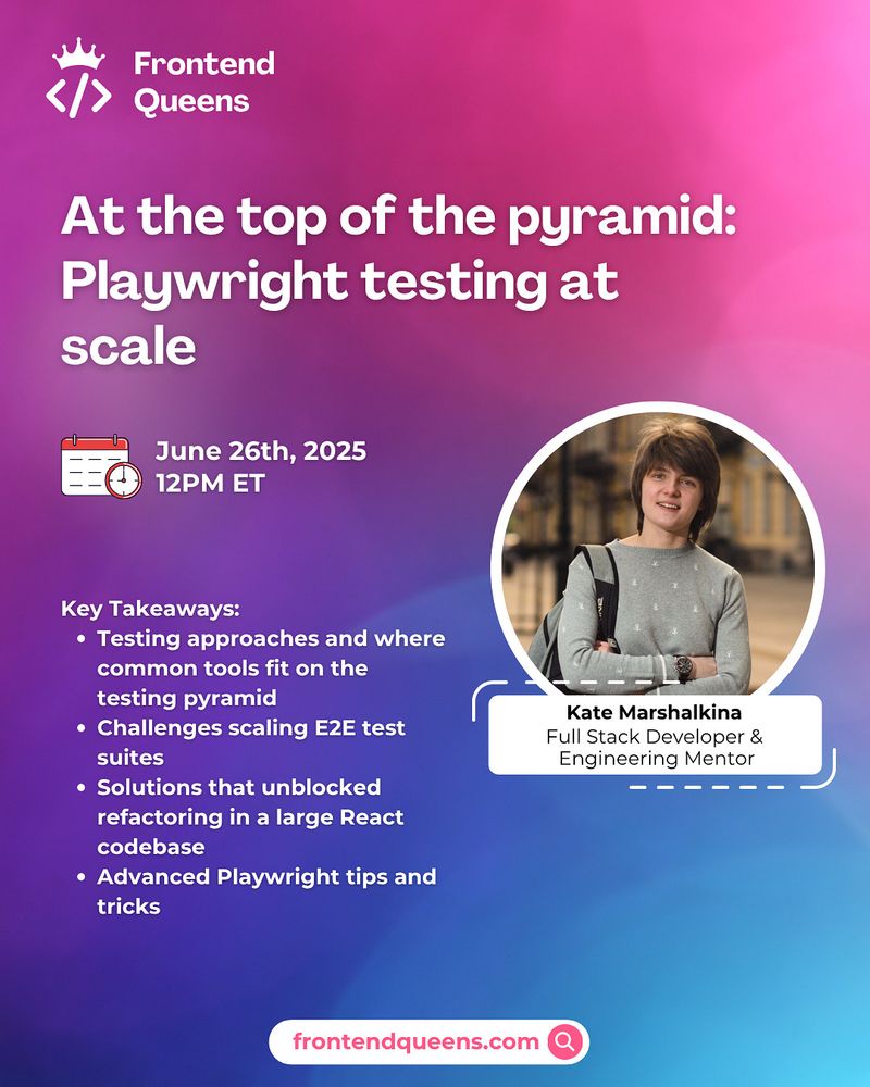 At the top of the pyramid: Playwright testing at scale