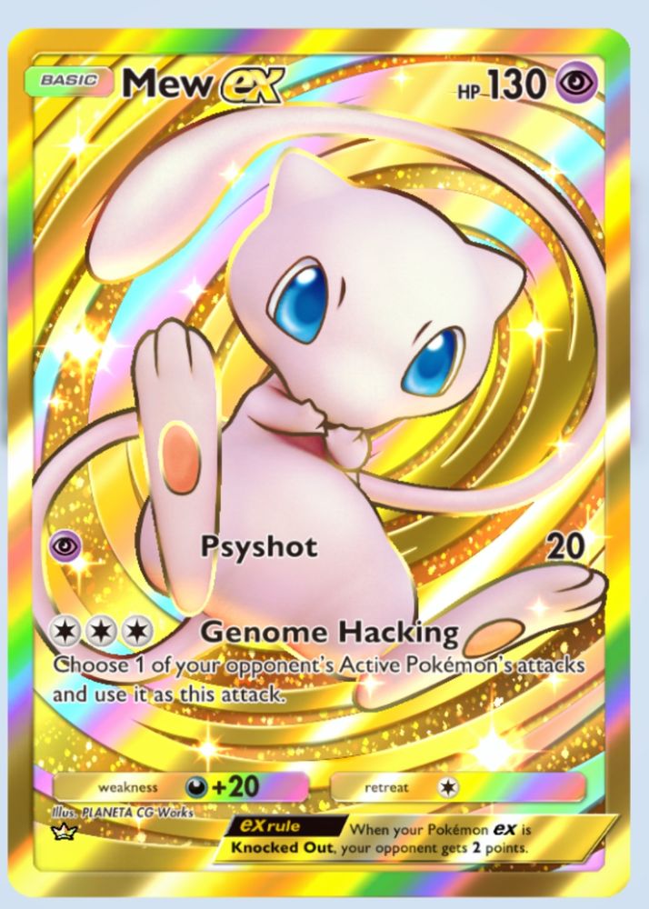 A New Ex card from pokemon trading card game