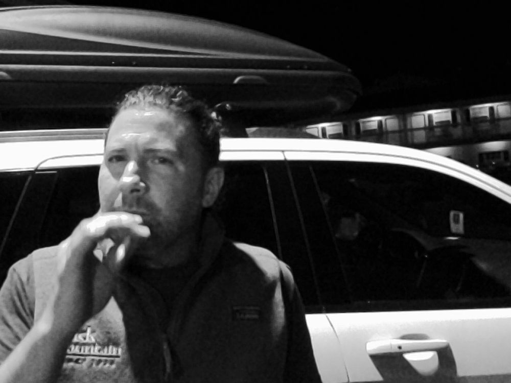 Me ripping a cig outside of the Reliance Mine Bar in Gettysburg, PA