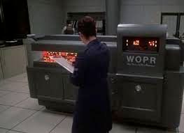 Screencap from the movie War Games featuring WOPR, the epitome of '80s Hollywood "Military Supercomputer"