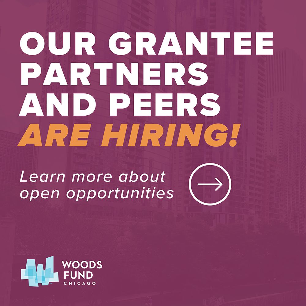 Our grantee partners and peers are hiring!
Learn more about open opportunities (arrow)