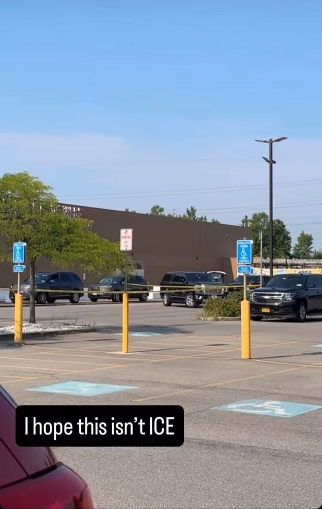 same location, a series of unmarked cars
