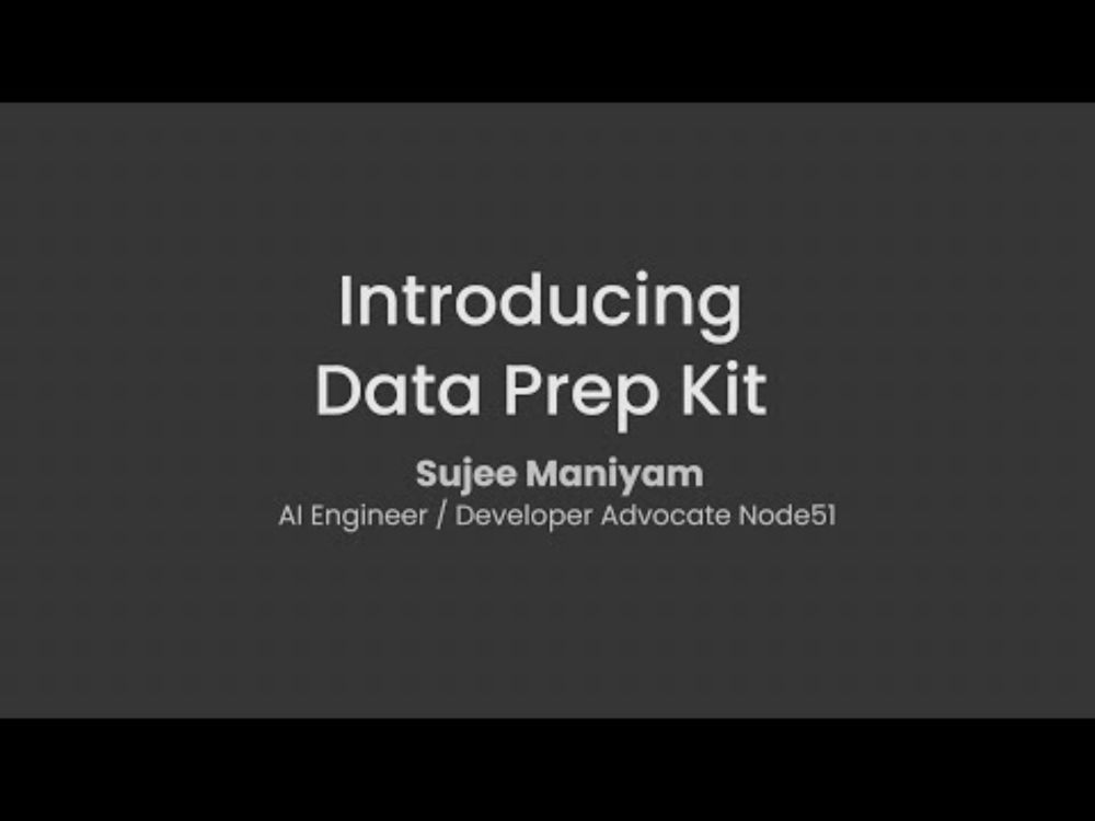 Data Prep Kit Intro 1