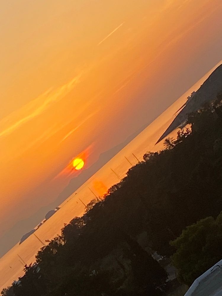 Sonnenuntergang in schräg
