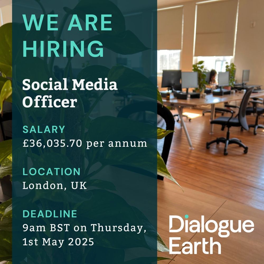 WE ARE HIRING
Social Media Officer
Salary: £36,035.70 per annum
Location: London, UK
Deadline: 9am BST on Thursday, 1st May 2025