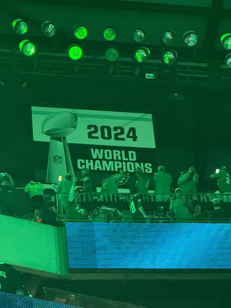 The Philadelphia Eagles’ 2024 World Championship Banner 