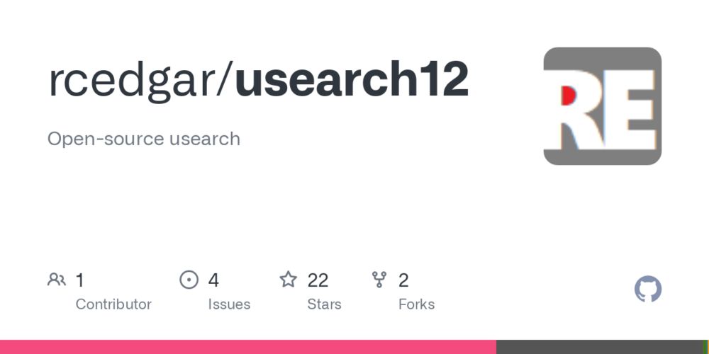 GitHub - rcedgar/usearch12: Open-source usearch