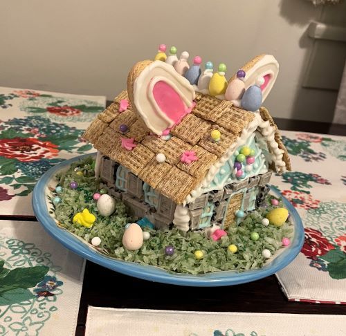 Bunny gingerbread house