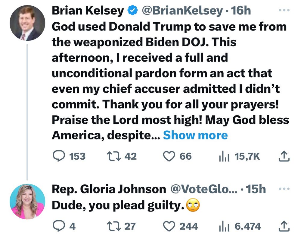 Brian Kelsey was saved by god 🤭