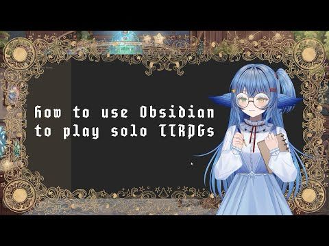 how to play solo TTRPGs in Obsidian! #solorpg #solottrpg