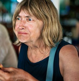 A lady making a weird sour face and she’s also on the featured picture in the quote-skeeted news article old 