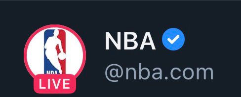 NBA pfp with a “LIVE” indicator added to it on Bluesky