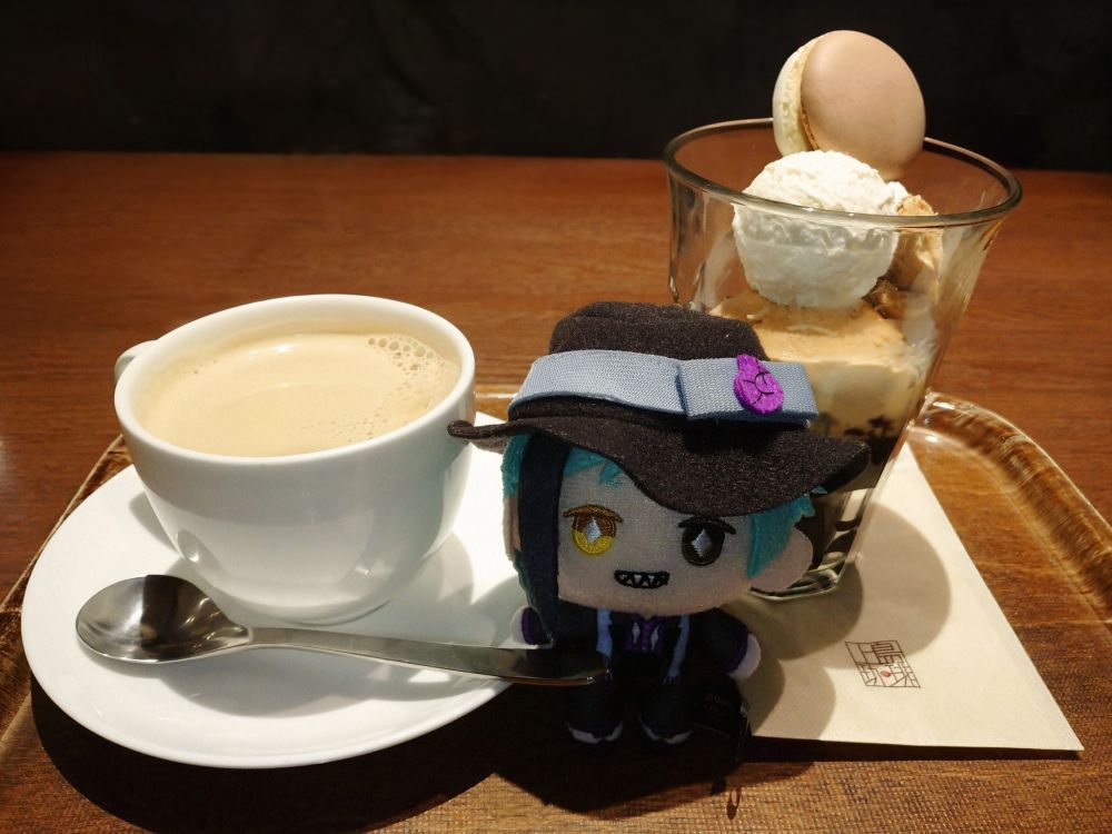 上島珈琲店☕黒糖ミルク珈琲とコーヒーゼリーパフェ