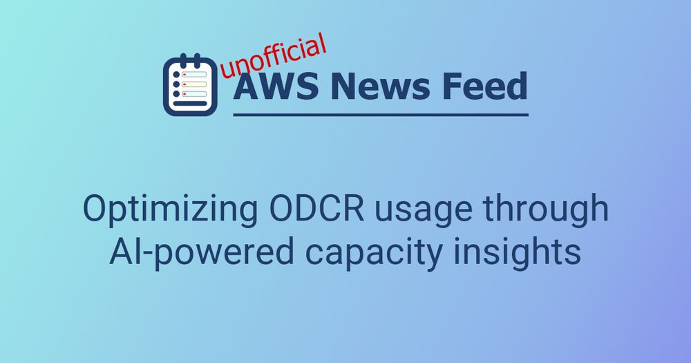Optimizing ODCR usage through AI-powered capacity insights