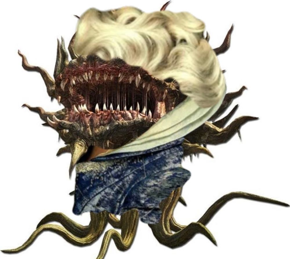 A Malboro from Final Fantasy with edited outfit and wig from Madame Morrible 