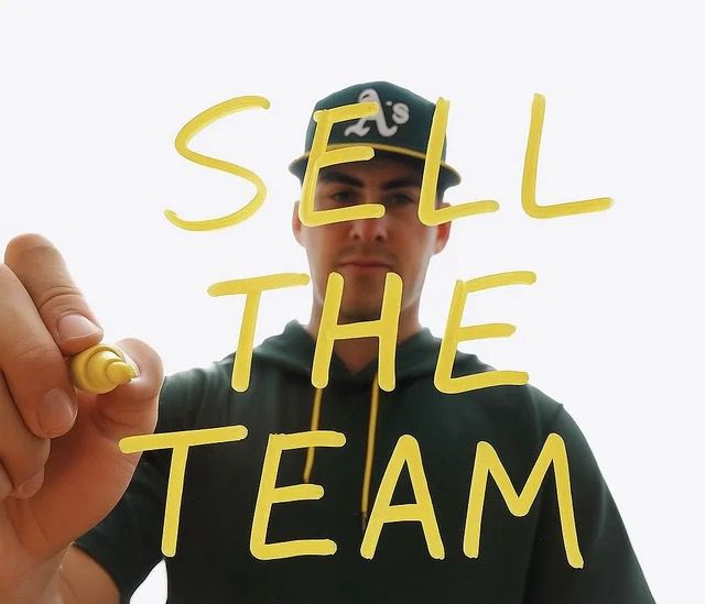 John Fisher message to SELL the Athletics who are rooted in Oakland and deserve to stay there with an owner who cares about the game and its fans more than some shitty move to Vegas that will fail to thrive anyway.