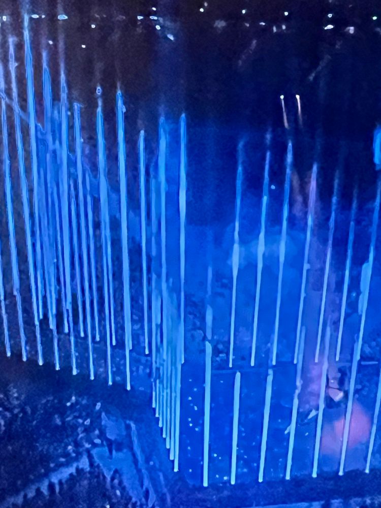 Taylor Swift at the eras tour during her reputation era performing don’t blame me 