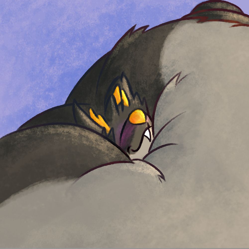 redraw of the face from the previous pic. sqrk!