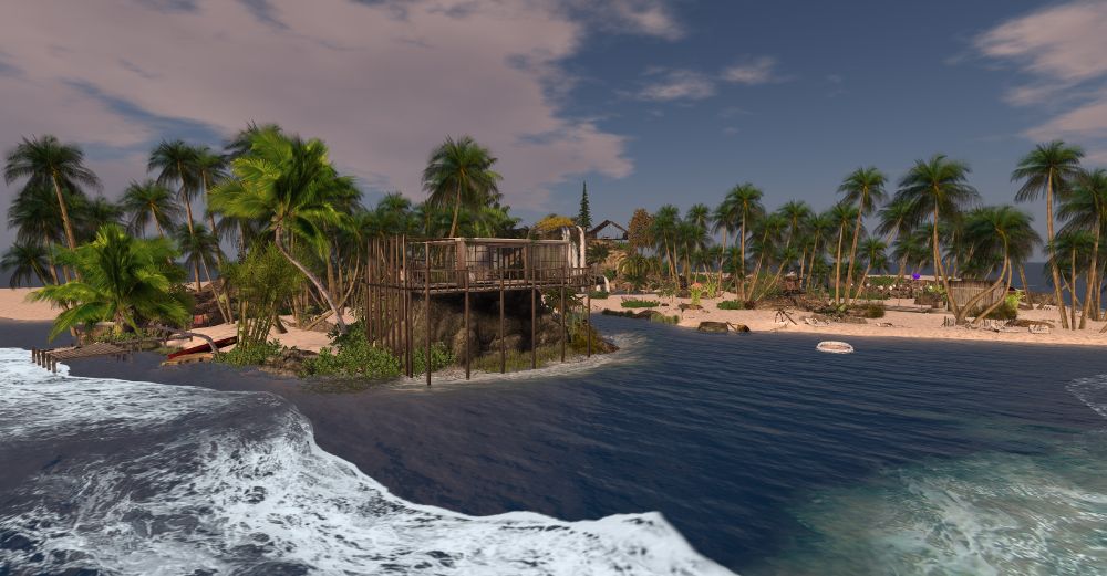 Tropical island theme