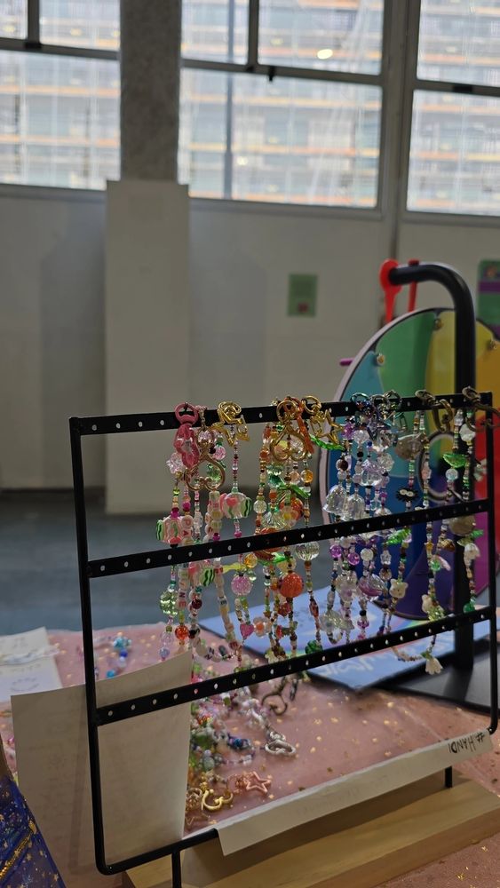 Photo du stand avec mes créations 