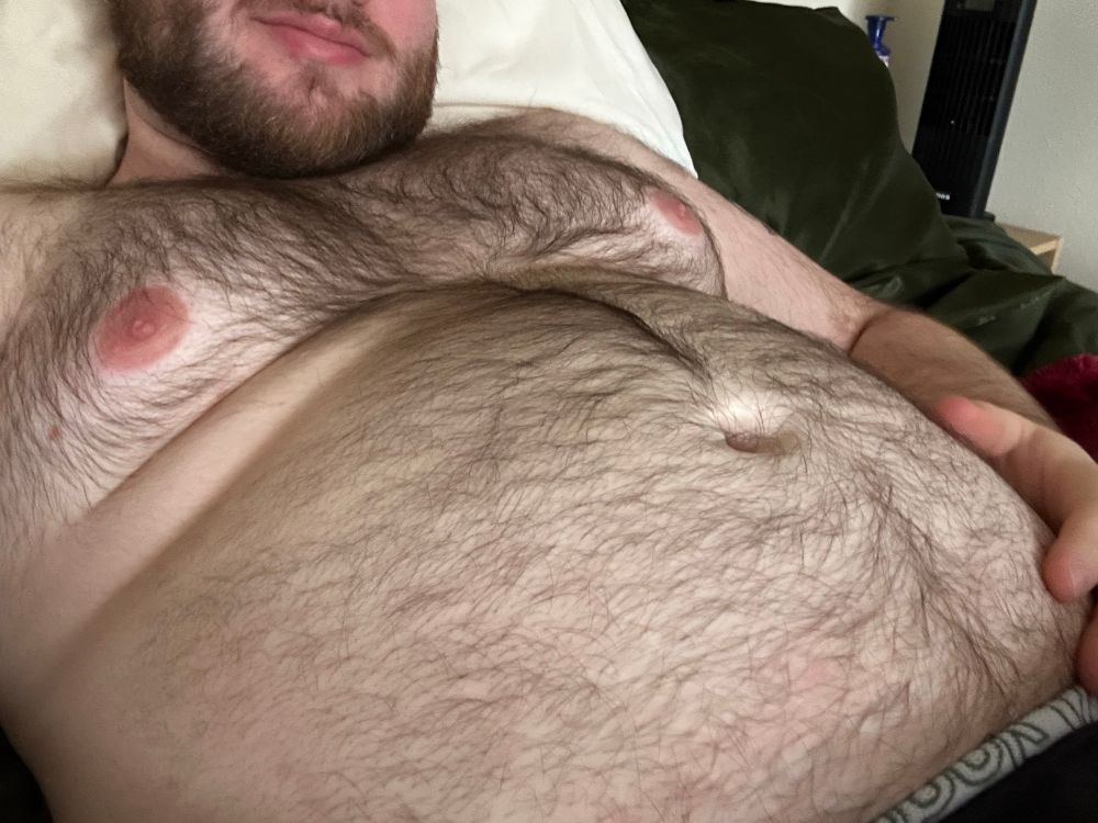 This is more of my belly and chest, smile is peeking from the top