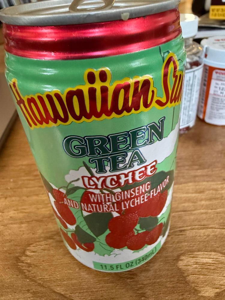 Lychee green tea. 