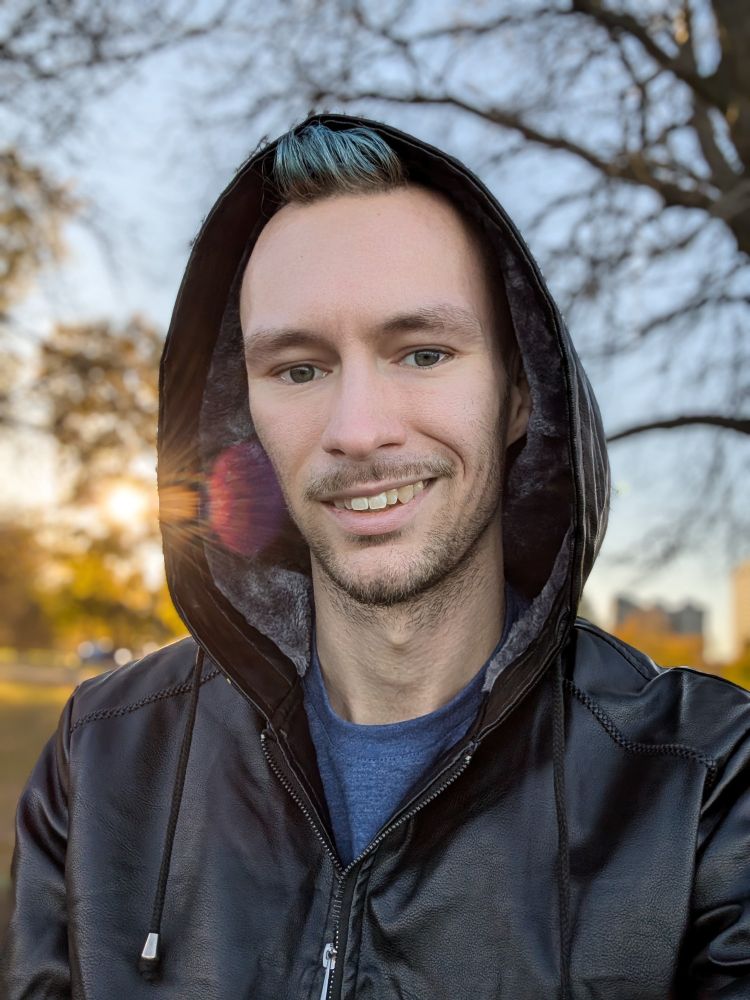 Fall selfie of me, smiling