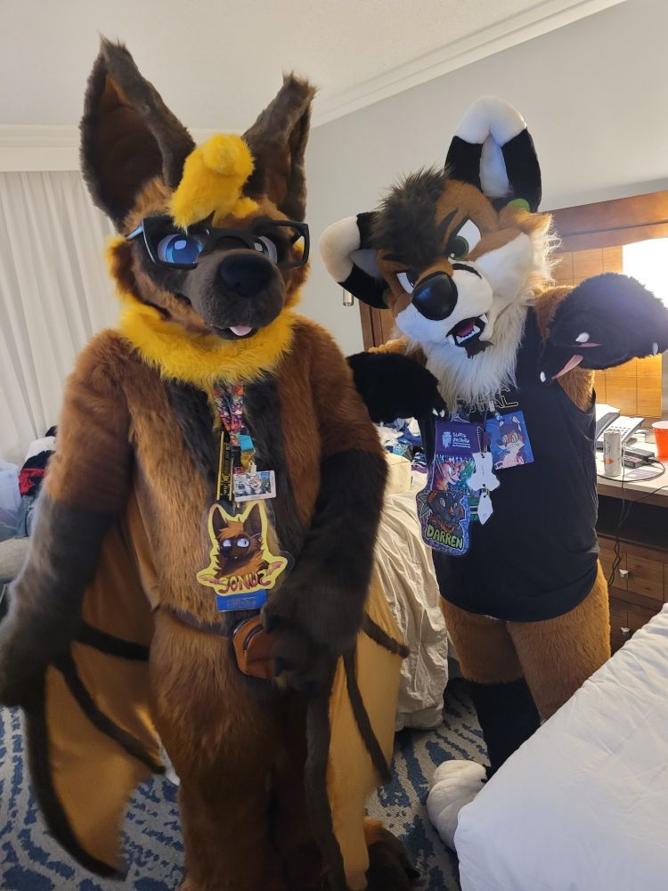 Me and my bat friend Sonus in full suit