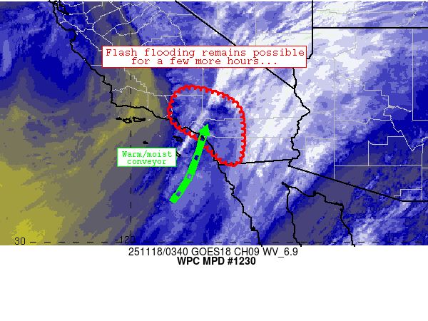 #LosAngeles #SanDiego #rain #flooding #CAwx Mesoscale Precipitation Discussion 1230NWS Weather Prediction Center College Park MD1053 PM EST Mon Nov 17 2025Areas affected...portions of southern CaliforniaConcerning...Heavy rainfall...Flash flooding po 