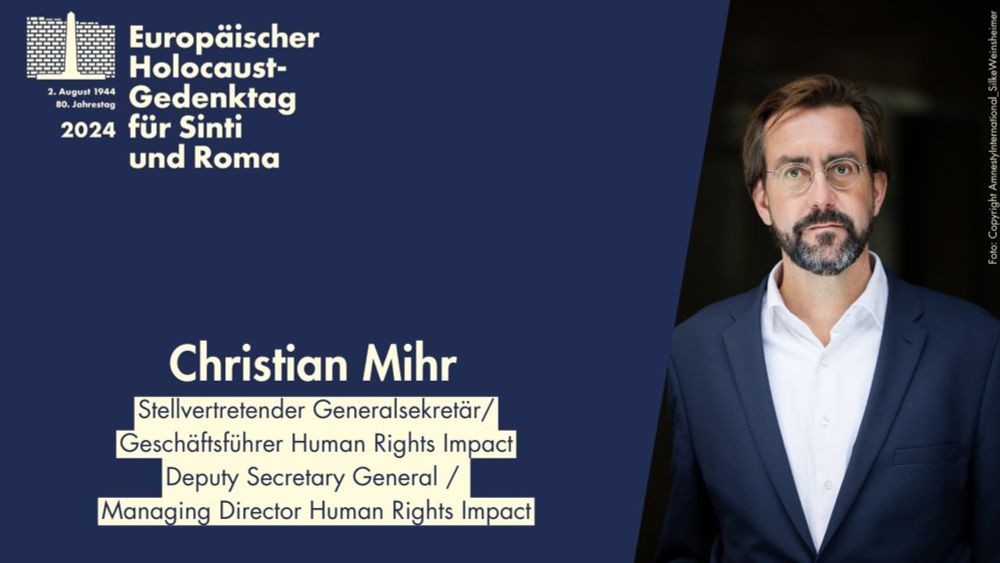 Christian Mihr | European Holocaust Memorial Day for Sinti and Roma 2024
