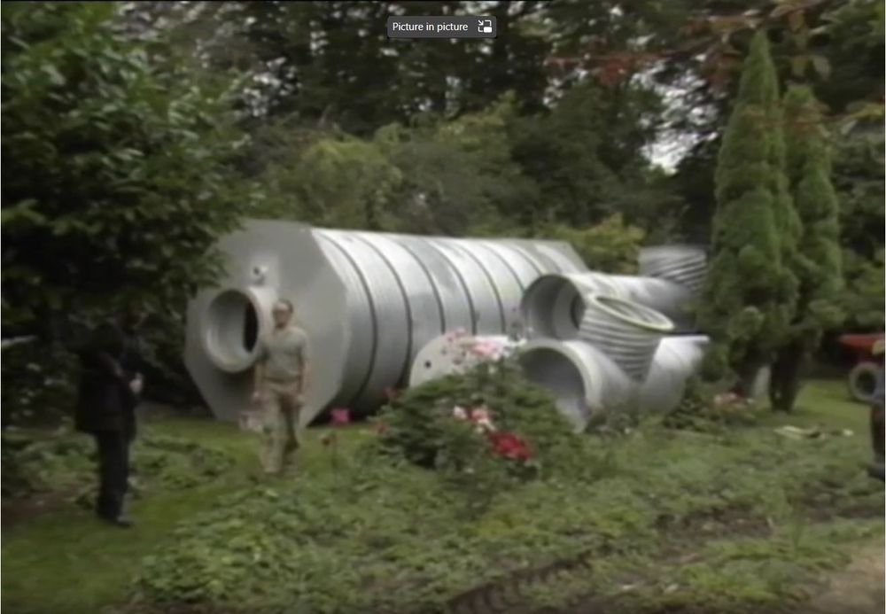 A cylindrical nuclear bunker in the East Anglian woods