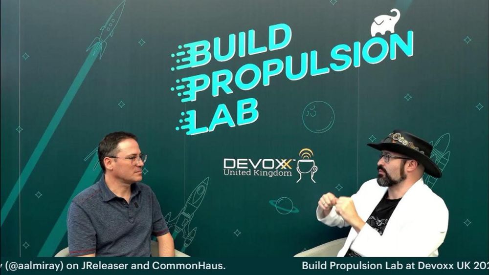 #BuildPropulsionLab at #DevoxxUK: @jbaruch with @aalmiray