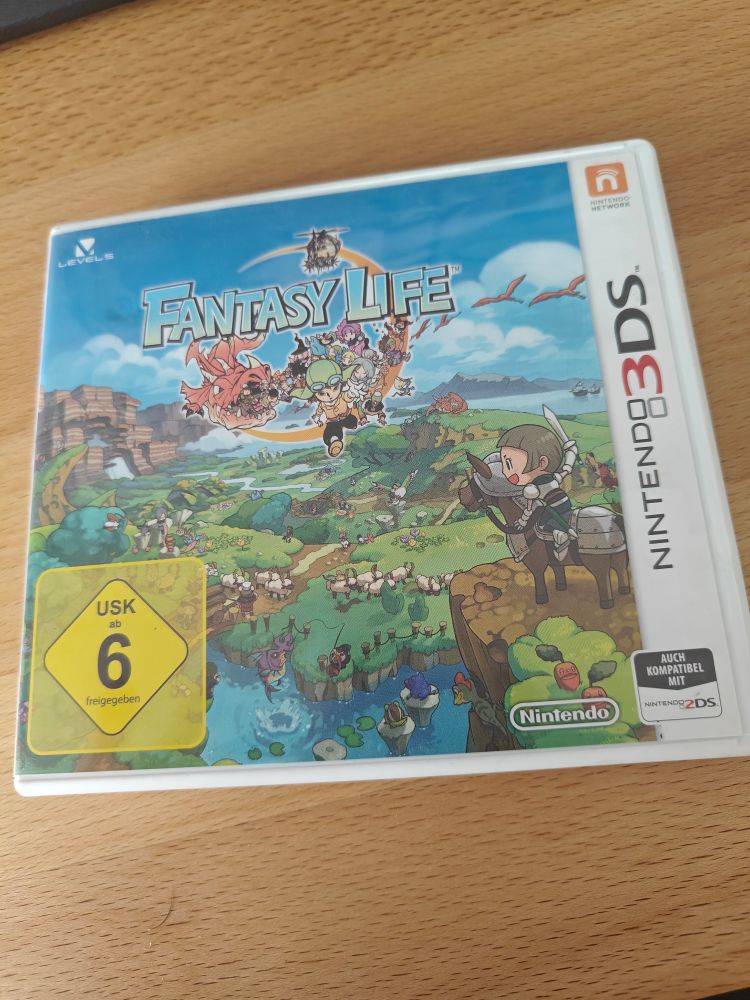 Photo of a box of the 3DS game Fantasy Life