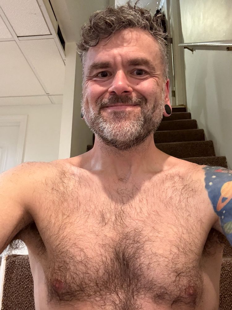 Me, drenched, not wanting to go back outside