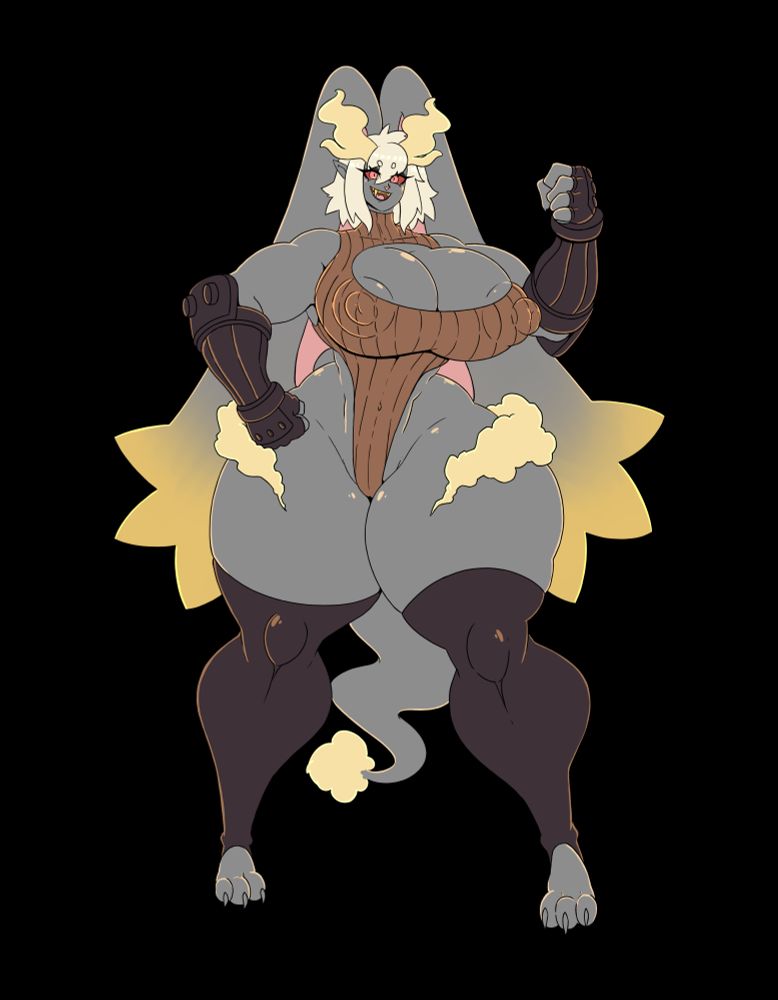 A strong bunny who is a fusion of a normal and ghost type Pokémon ^^