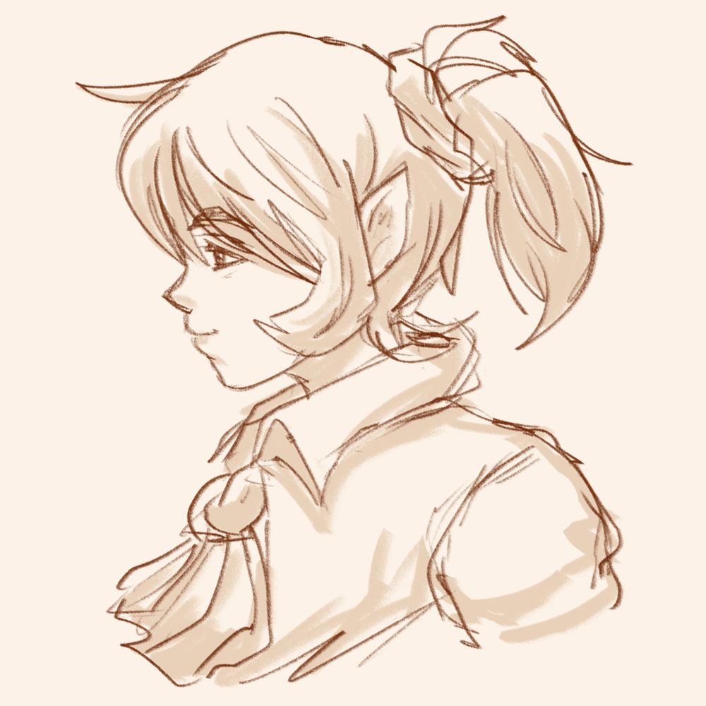 Elf lady side profie