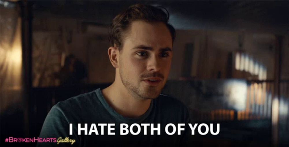 I Hate Both Of You Dacre Montgomery GIF