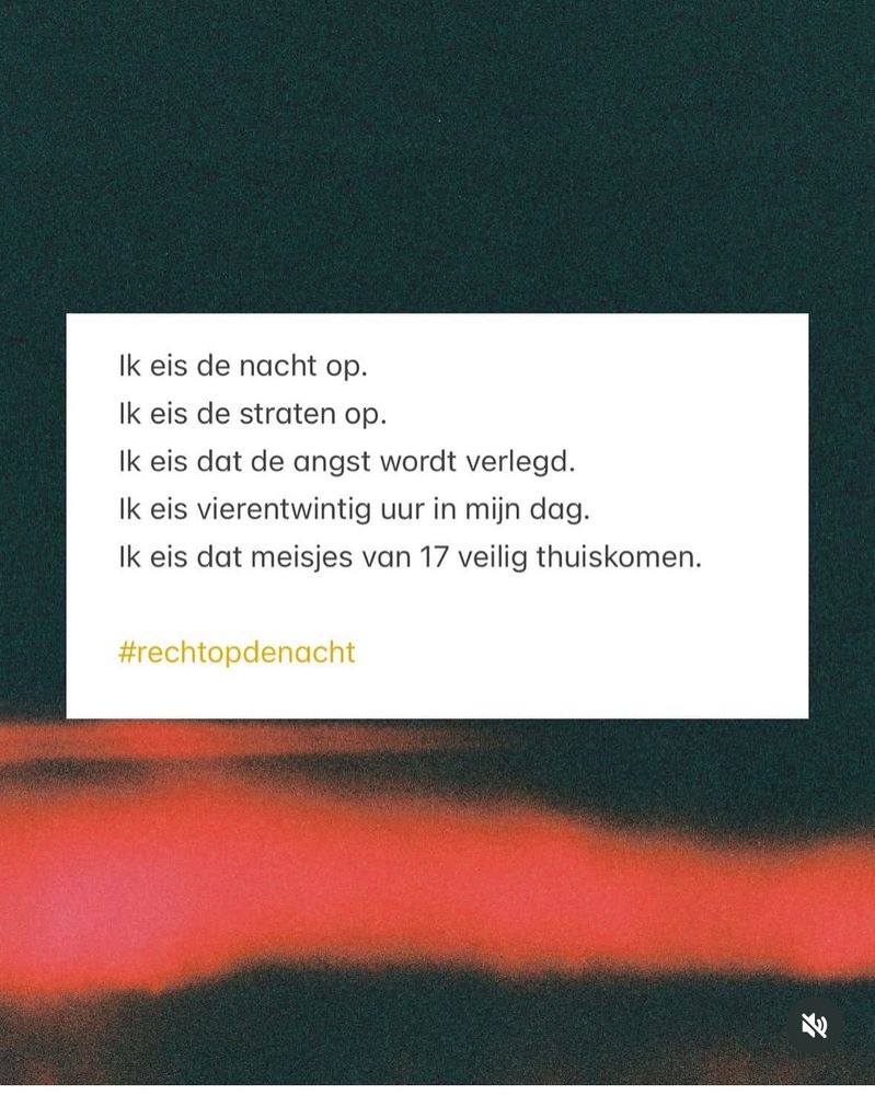 Ik eis de nacht op Ik eis de straten op Ik eis dat de angst wordt verlegd Ik eis vierentwintig uur in mijn dag Ik eis dat meisjes van 17 veilig thuiskomen 