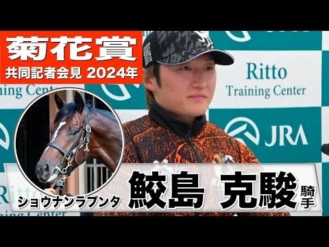 【菊花賞2024】ショウナンラプンタ・鮫島克駿騎手「力強い馬なので坂は大丈夫」「1周目の下りをリラックスして走れるかがポイント」《JRA共同会見》