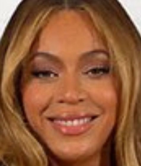 beyoncé with her eyes looking low