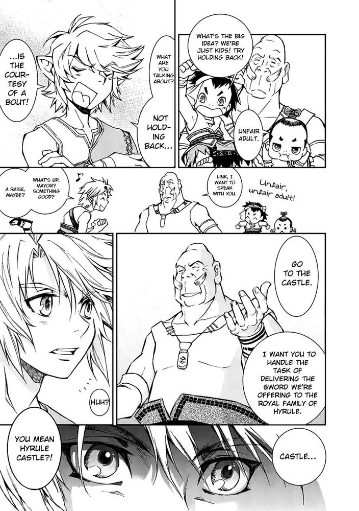 Link speaking in the Twilight Princess manga.