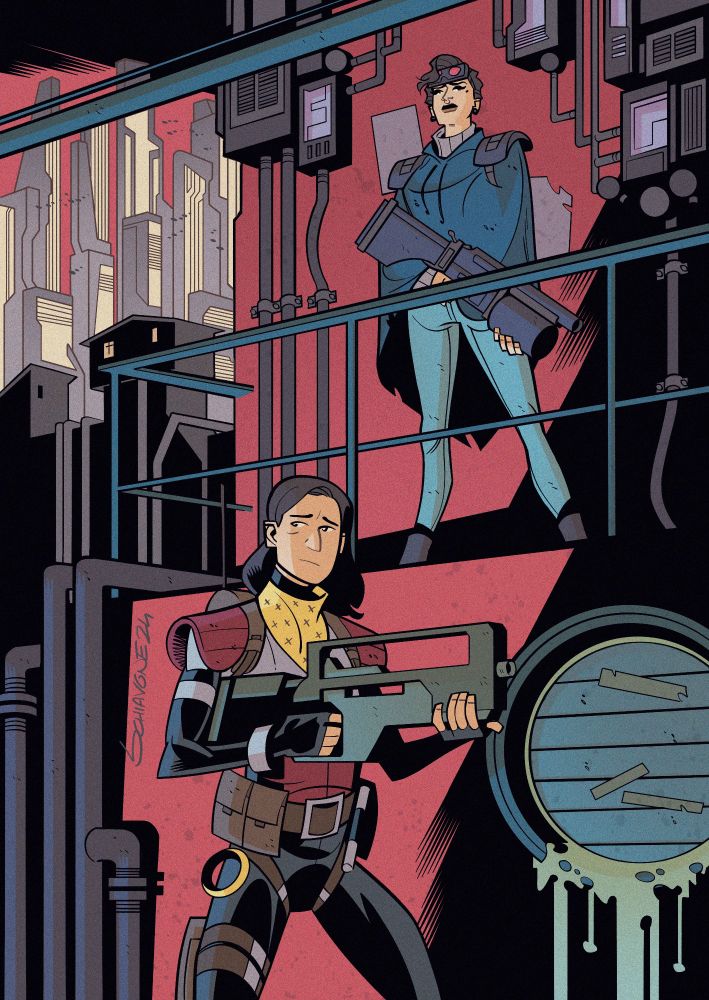 Kickstarter print made for Colin Craker's "Agency Case Files: Afterimage"